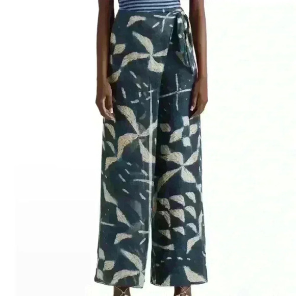 Ralph Lauren Purple Label “Yazmin” Batik-Print Linen-Silk Pant Size 6 New! - Picture 3 of 12